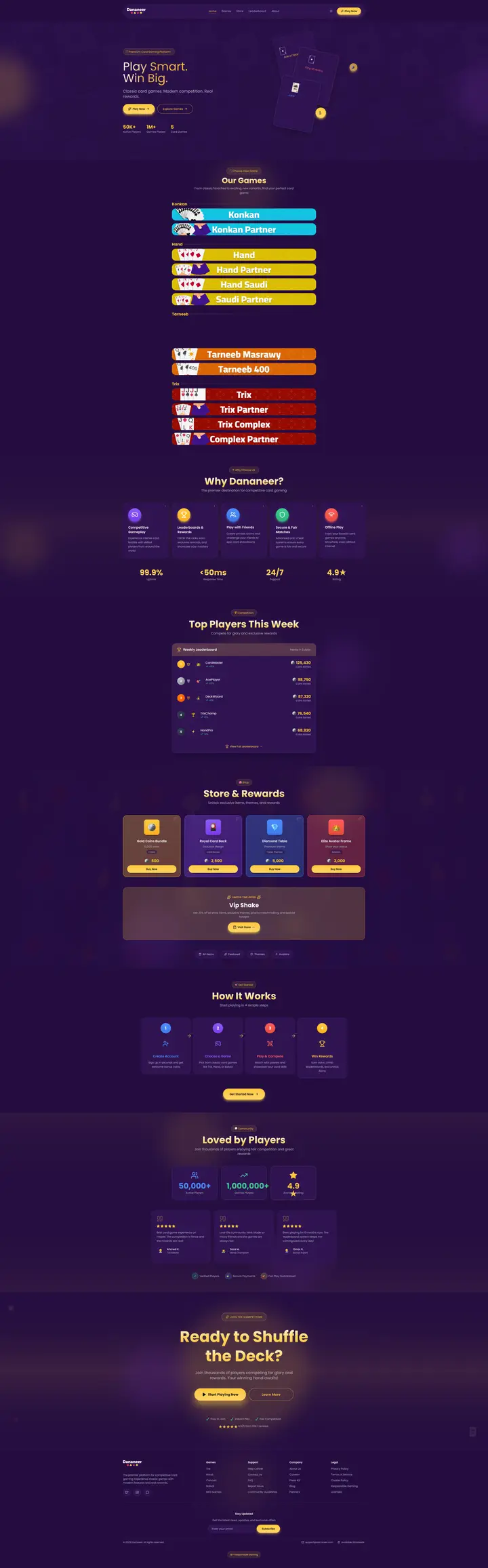 Dananeer Gaming Website