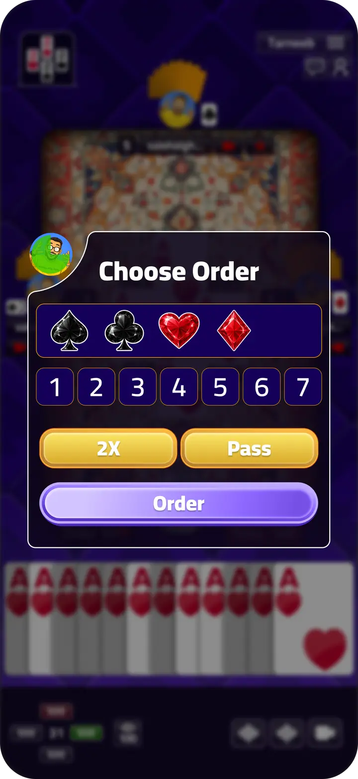 Tarneeb ChooseOreder 1