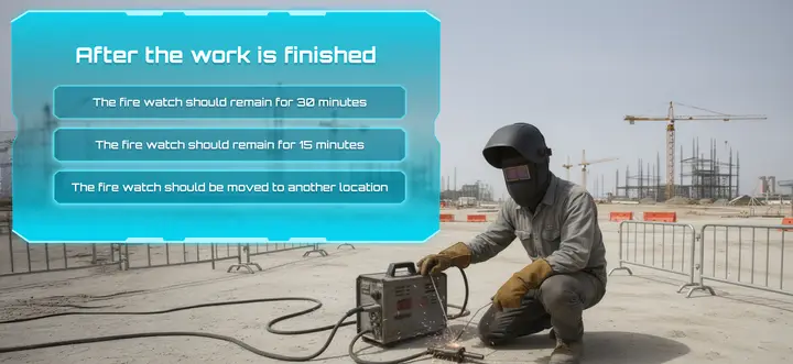 After the work is finished