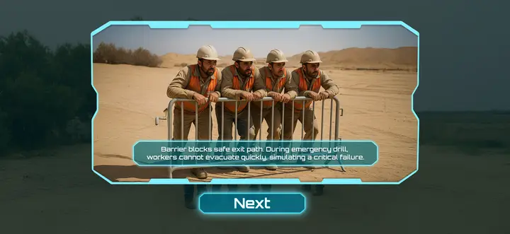 Barrier placed in wrong location