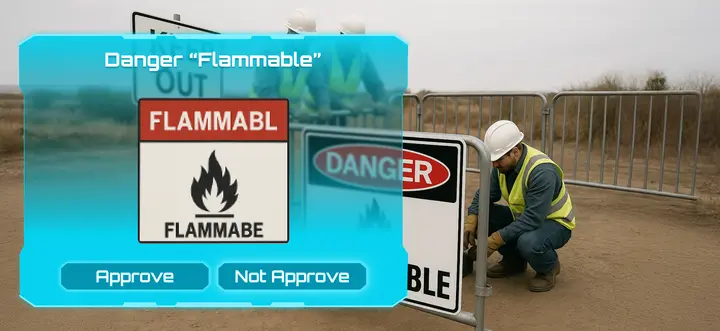 Danger “Flammable”