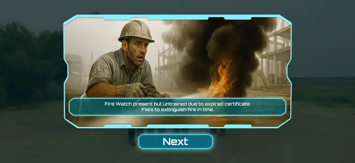 Fire Watch certificate expired