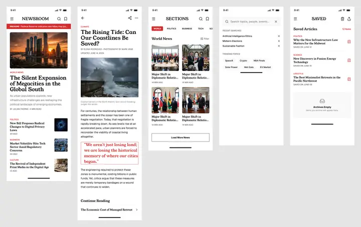 Newsroom — Editorial Design System — cover