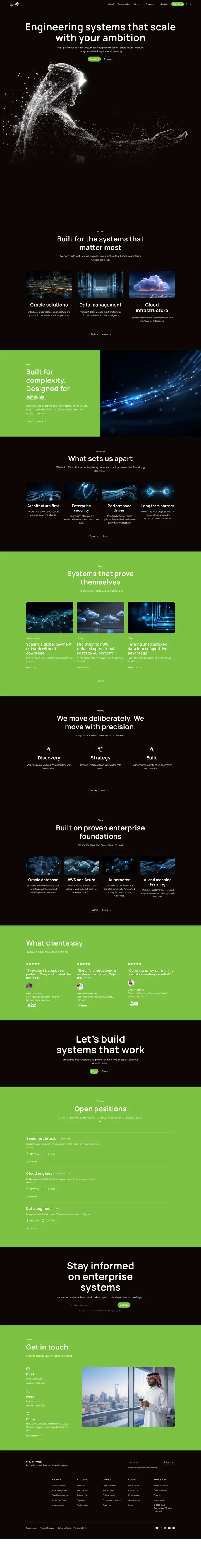 Sejel — Corporate Website — cover