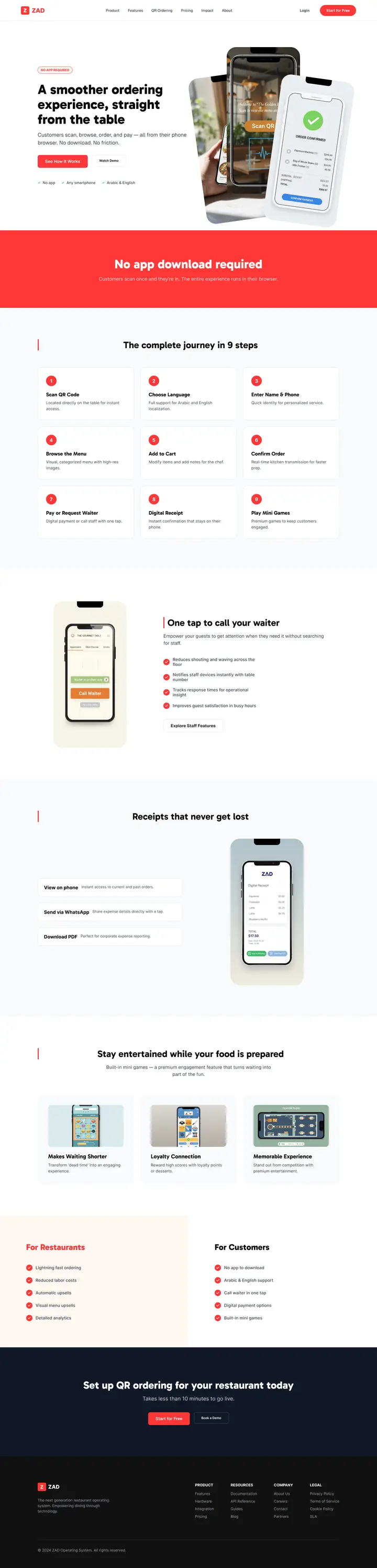 05 QR Ordering Page - Desktop